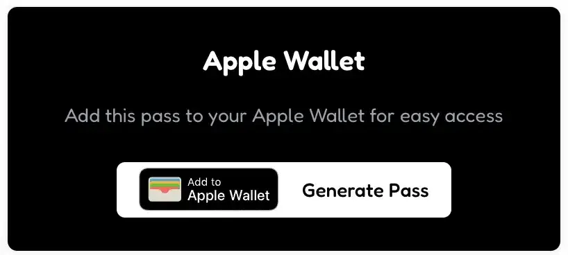 Generate a branded digital wallet pass for your presentation