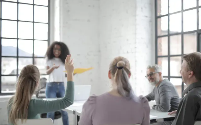 Combining live polling and surveys with audience-engagement technology