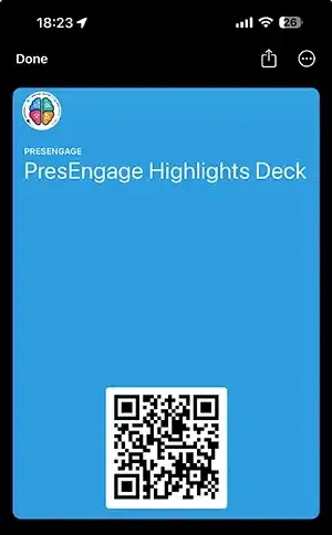 An Apple Wallet and Google Wallet pass that keeps an event session one tap away