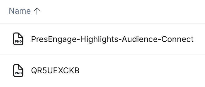 PresEngage Audience Connect QR code slide for audience engagement
