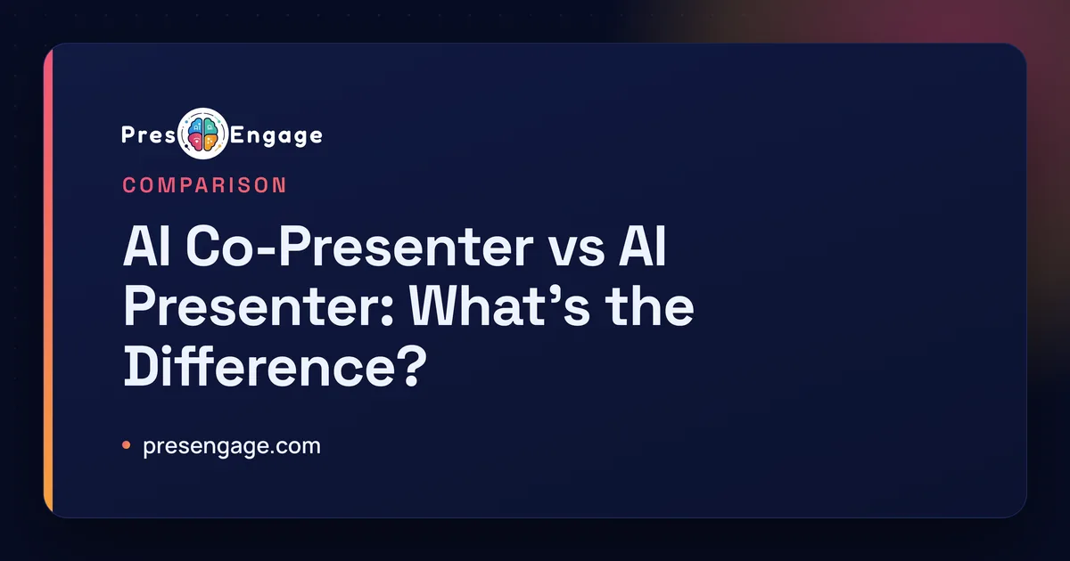AI co-presenter vs AI presenter comparison