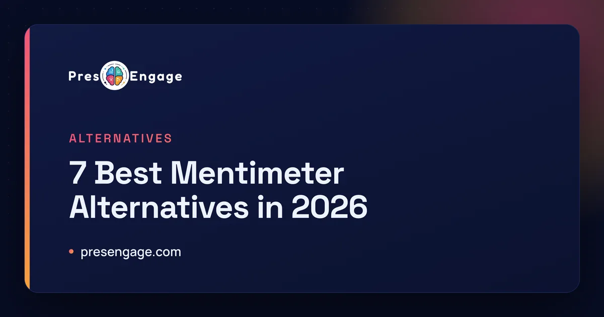 Best Mentimeter alternatives in 2026