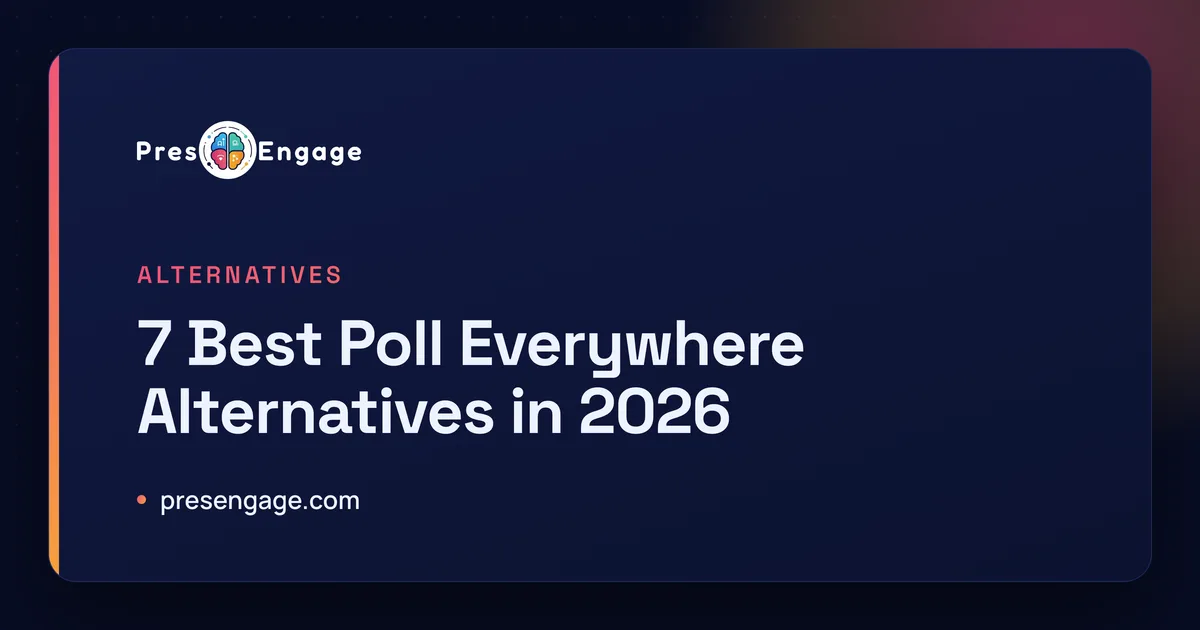 7 best Poll Everywhere alternatives in 2026