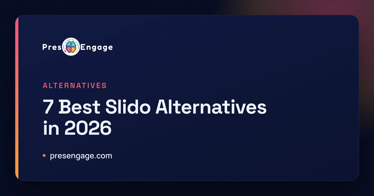 Best Slido alternatives in 2026