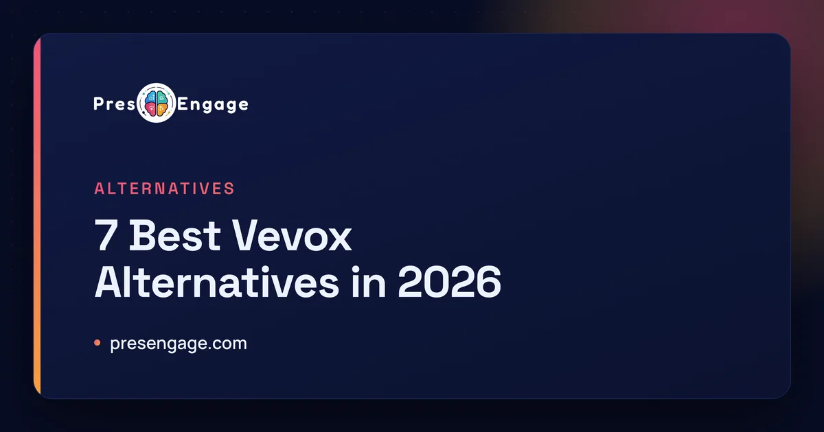 Read: 7 Best Vevox Alternatives in 2026 7 best Vevox alternatives in 2026