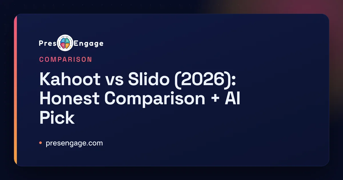 Kahoot vs Slido comparison