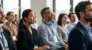 A Group of People Sitting Attending a Conference