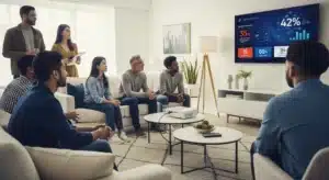 A Group of People Watching a Presentation