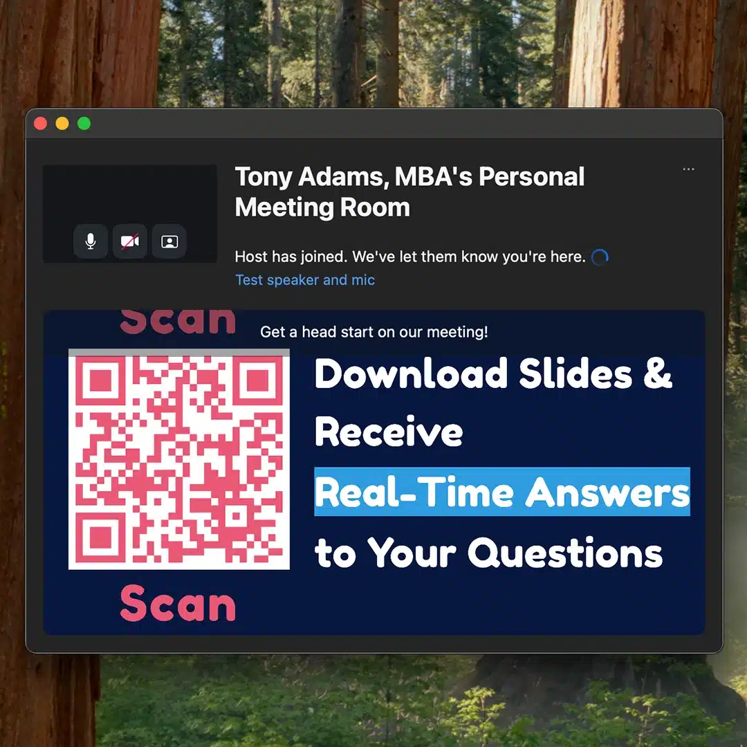 PresEngage Zoom Waiting Room Experience